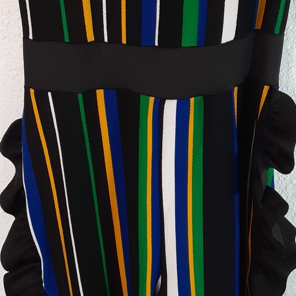 Striped Ruffle Jumpsuit - Picture 3 of 6